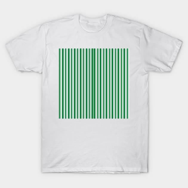 Dapper Stripes, Green T-Shirt by Heyday Threads